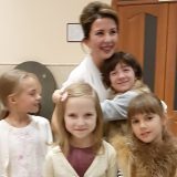 Ольга Жорова и дети Воскресной школы