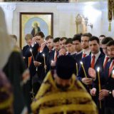 Хоккеисты на молебне