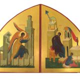 Икона Благовещения на Царских вратах